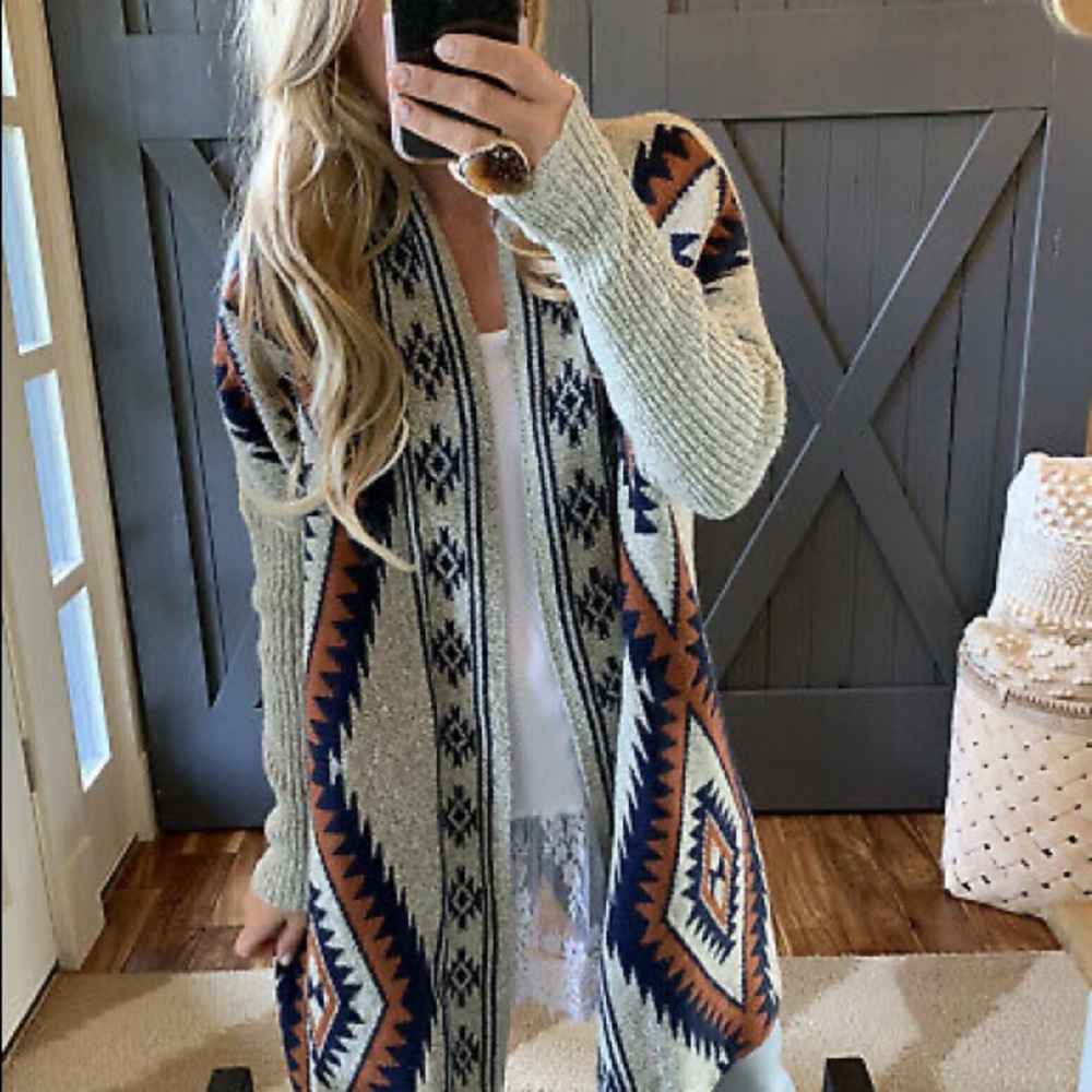 Aztec Cardigan Sweater